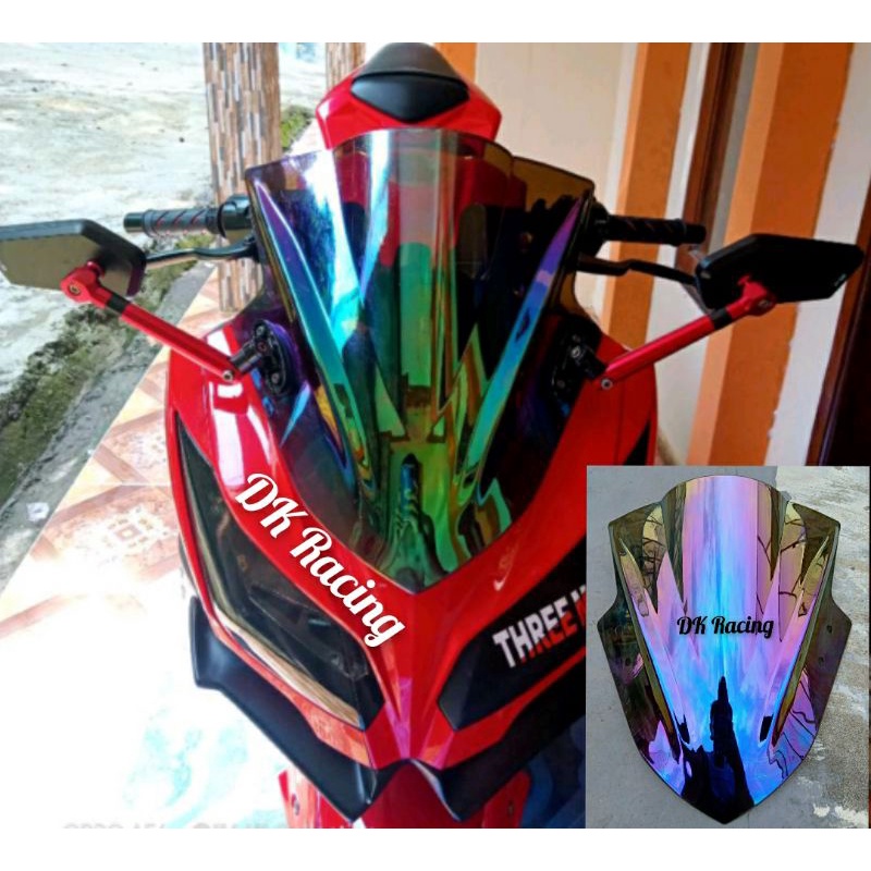 WINDSHIELD VISOR PELANGI NINJA 250 FI 2013 2014 2015 2016 2017 KACA DEPAN NINJA FI OLD PNP