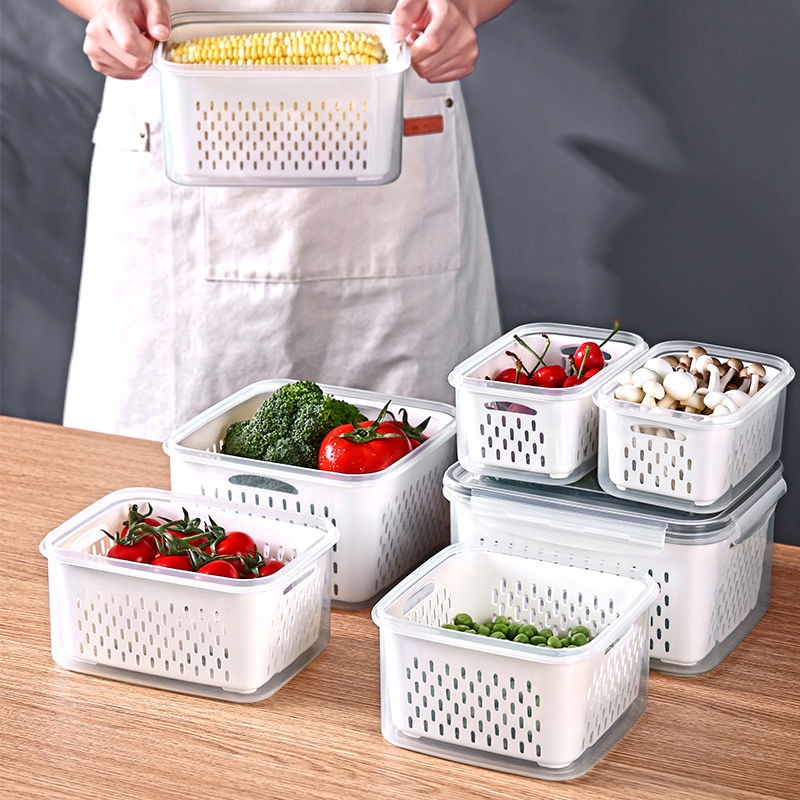 JetCook Kotak Keranjang Pengering Sayuran dan Buah / Kotak Penyimpanan Serbaguna / Food Container Box