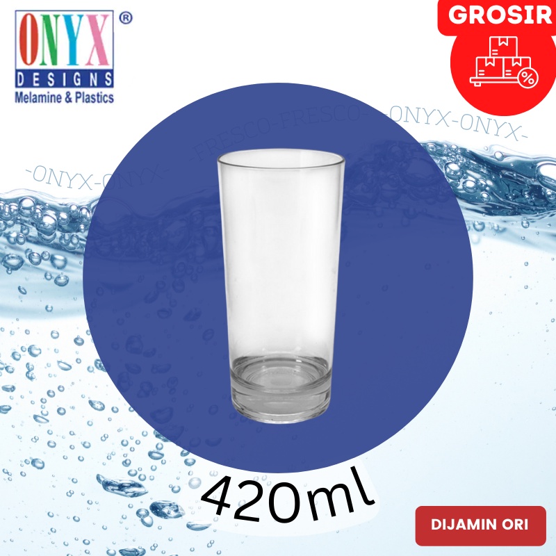 Gelas Minum Plastik 420ml / Gelas Jus / Gelas High ball / Gelas Cafe / Drinking Glass