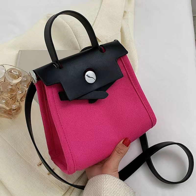 JK P9065 TAS SELEMPANG FASHION IMPORT FUSCHIA BAG HANDBAG WARNA PINK GONJRENG