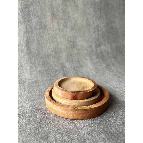 Ktmstore Tatakan Gelas Kayu Bulat Round Wooden Coaster Alas TACIKO TCK-104