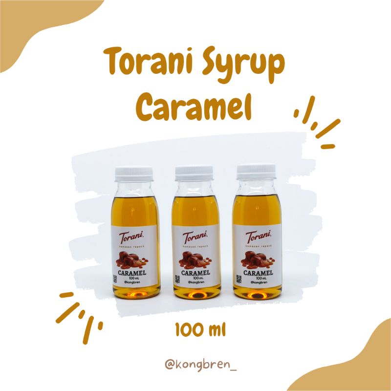 Sirup Torani Caramel Repack 100mL - Torani Syrup Caramel 100 mL