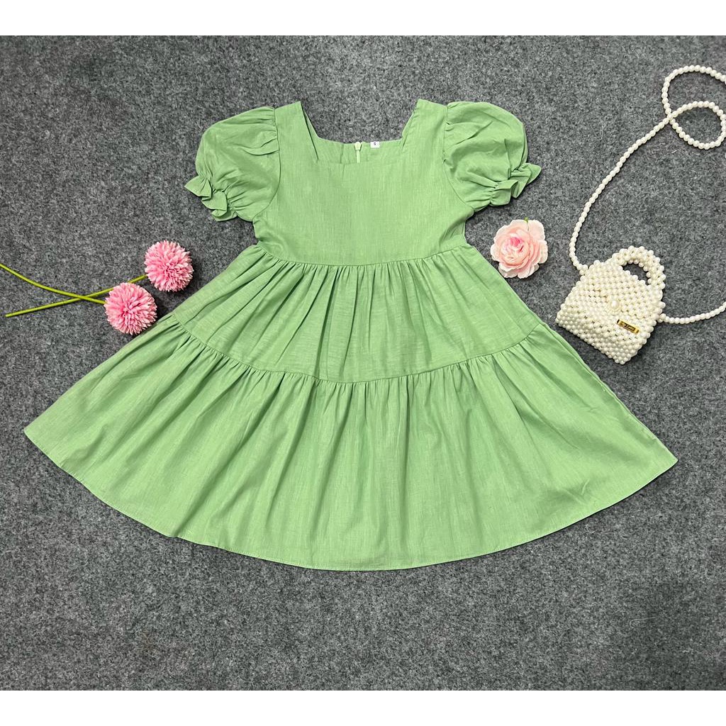 Jimmedy.id - Dress Anak Perempuan Kekinian Umur 3-7 Tahun Bahan Katun