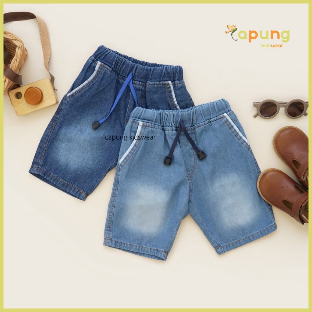 (Capung Kidswear) Celpen Jeans Anak Laki-laki/Celana Pendek Capung Jeans Anak Laki-laki (1-6 tahun)