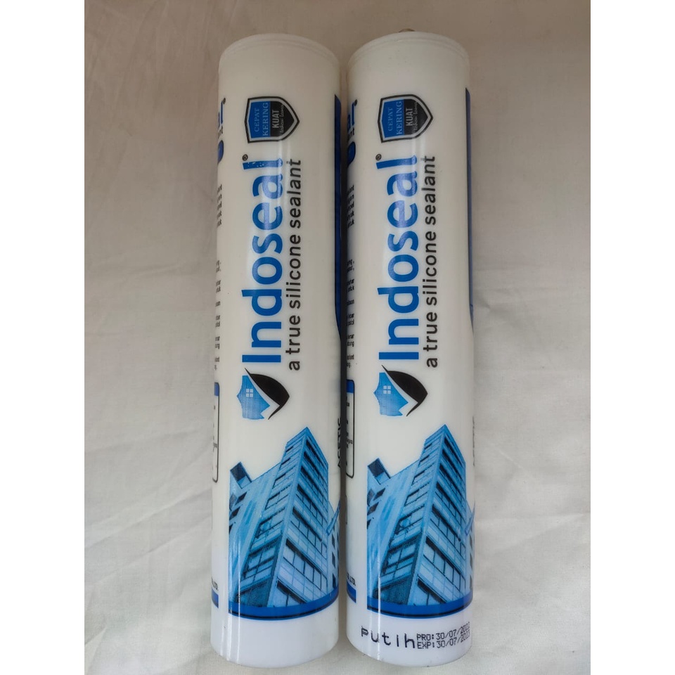 LEM INDOSEAL SILICONE SEALANT PUTIH, BENING 300GR