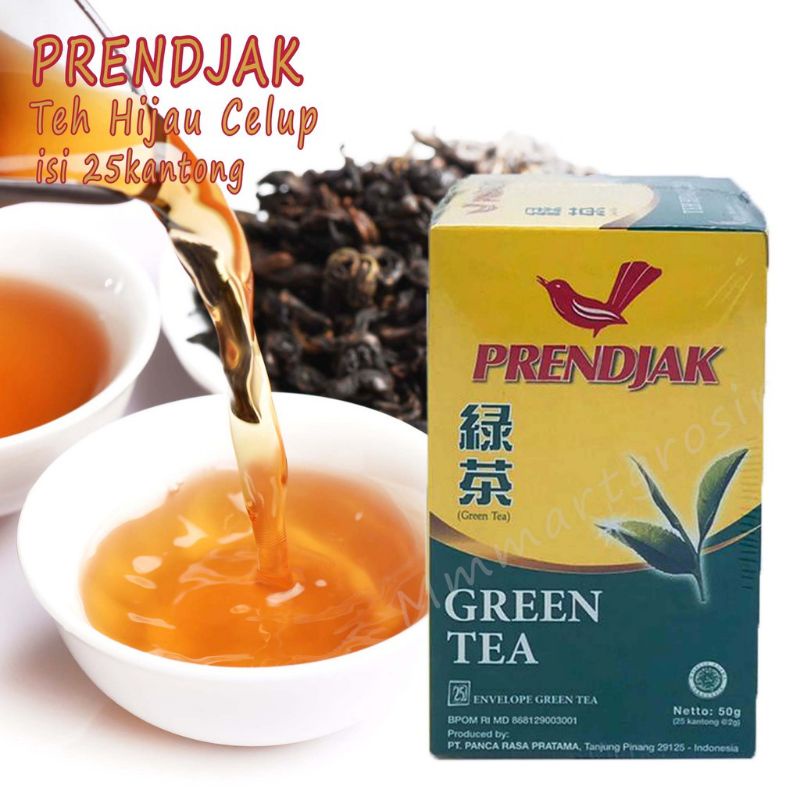 Teh prendjak teh celup green tea AMPLOP 25 s