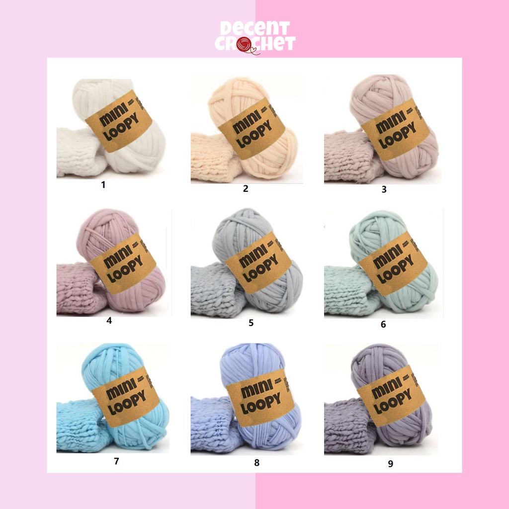 [21-25] Benang Rajut / Weaving Mini Loopy Merino