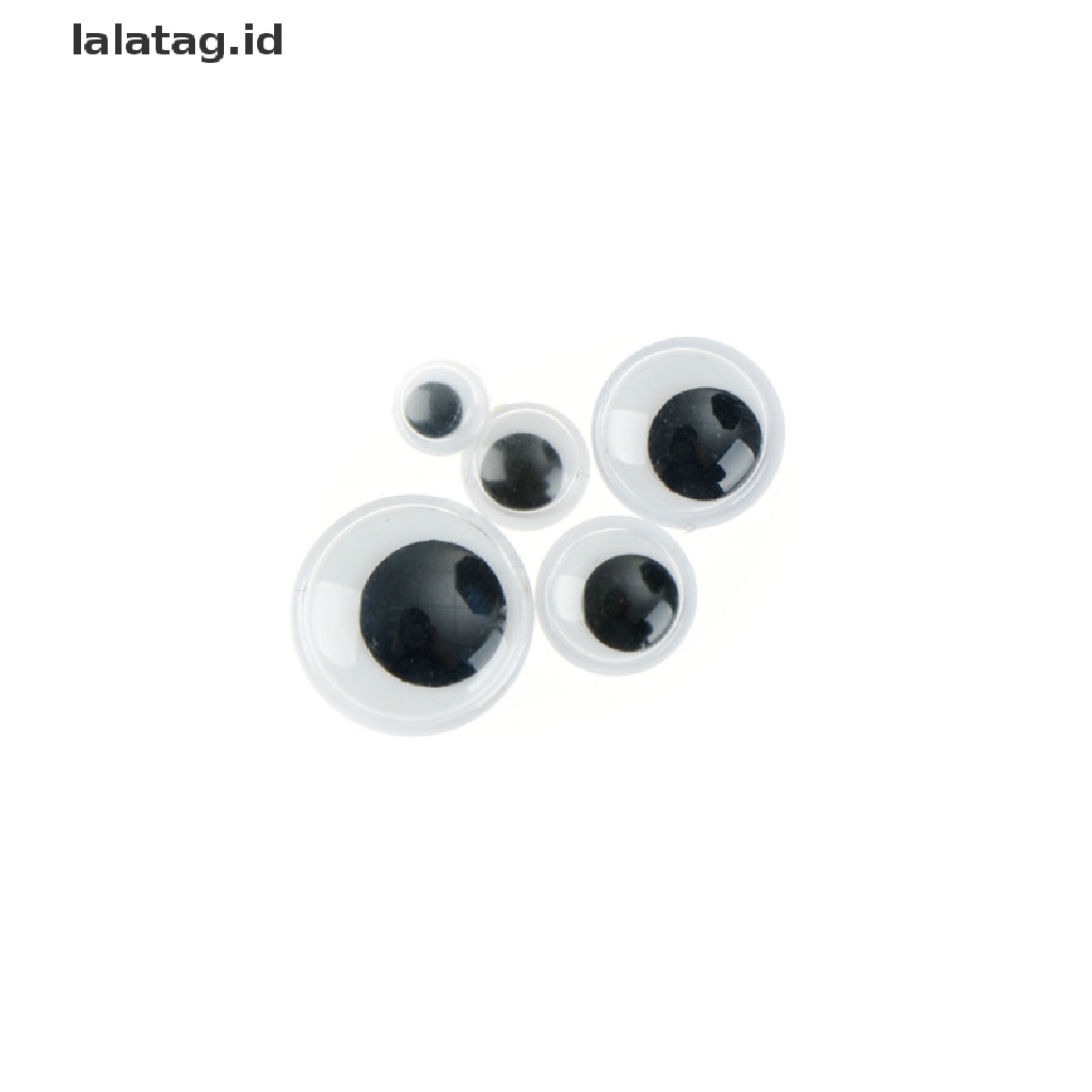[lalatag] 100pcs 6-15mm Plastik Menggoyangkan Mata Googly Perekat Diri Untuk Boneka DIY Anak-Anak Kerajinan Tangan [ID]