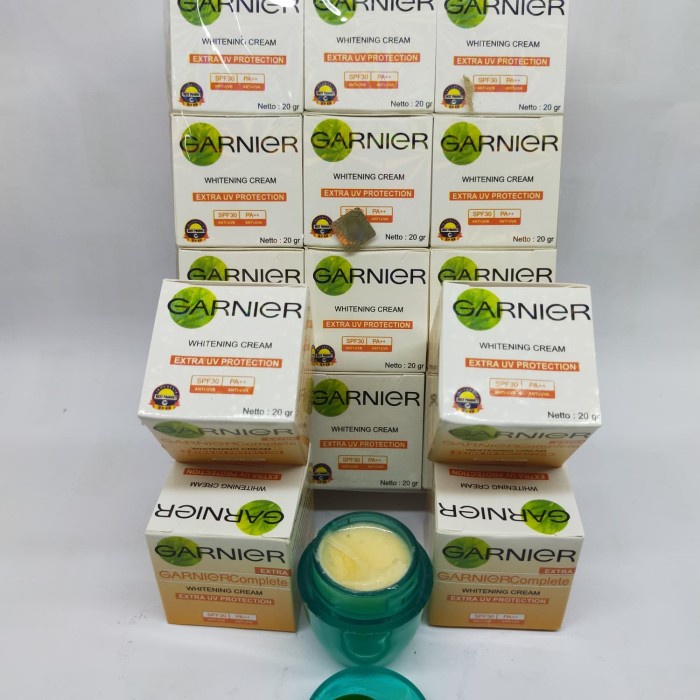 [ 6 PCS ] GARNIER Complete Whitening Cream Siang dan Malam Original - Cream Pemutih Wajah - Cream Garnier Gentong