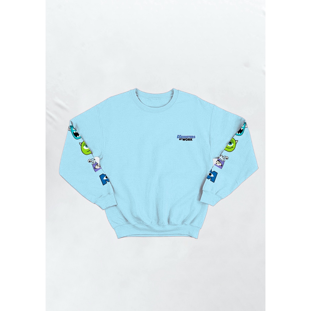 Sweater Oversize Monster  Pria Dan Wanita Fleece Korean Size L - XL - XXL - XXXL