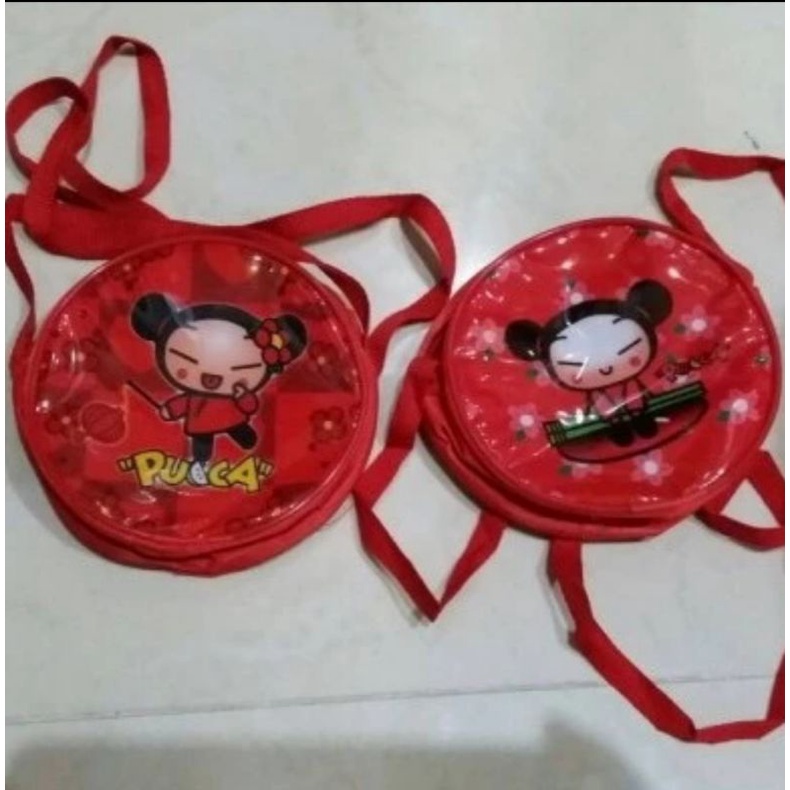 TAS DOMPET PUCCA BAG KECIL COCOK UNTUK YANG SUKA KOLEKSI PUCCA STUFF KIDS KID BAG LITTLE GIRL POCKET