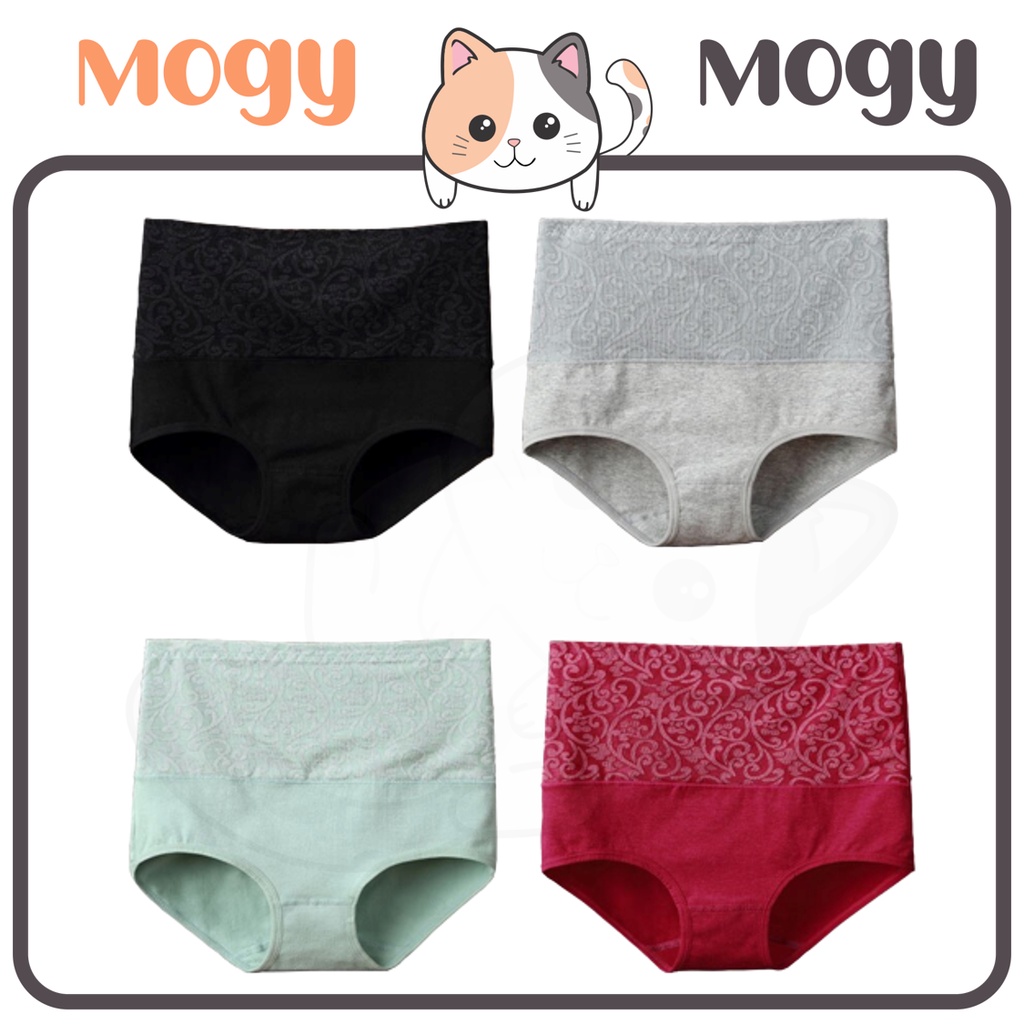 MOGYMOGY W228 Celana Dalam Highwaist Korset Pengecil Perut Bahan Katun Pakaian Dalam Wanita  Ukuran L &amp; XL