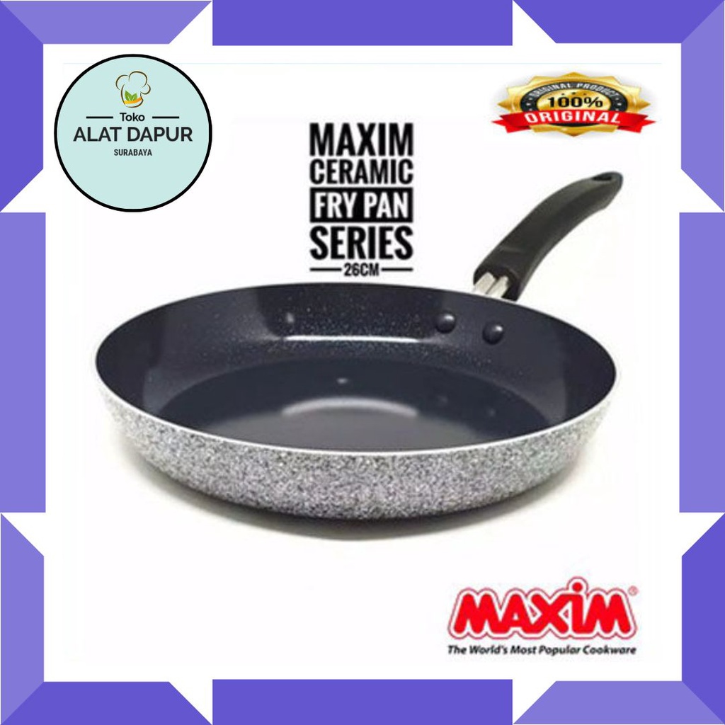 Wajan Maxim Neostone Frypan 26cm Ceramic Anti Lengket Anti Gores