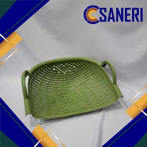 PENGKI SEROKAN PLASTIK SAMPAH ANYAM HIJAU