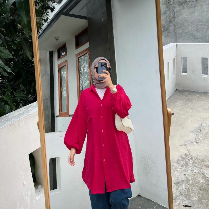 TUNIK ALANA CRINCLE AIRFLOW