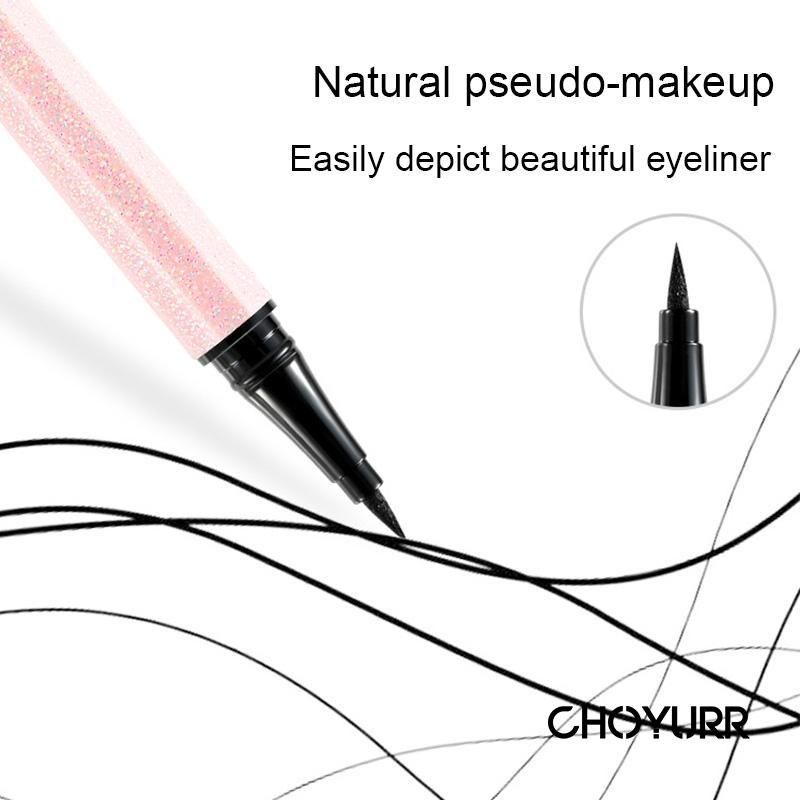 【COD】Eyeliner Fine Brush Head Eyeliner Pensil Cair Profesional Warna Hitam Anti Air Tahan Lama-CH