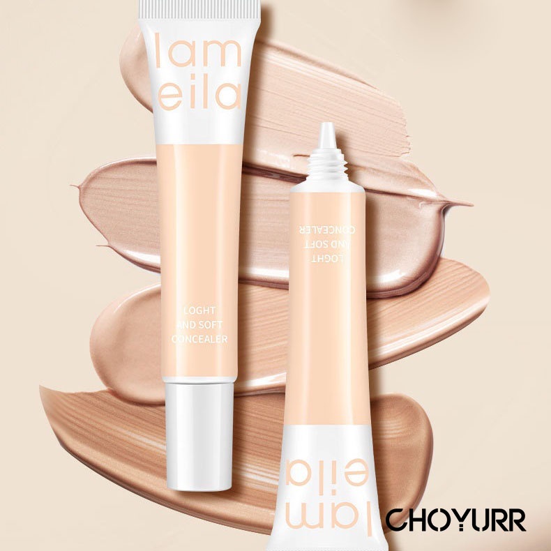 【COD】Concealer Foundation Menyamarkan Pori-Pori Menyamarkan Bekas Jerawat Light Soft Concealer Kontrol Minyak Pelembab Tahan Air Makeup Alami -CH