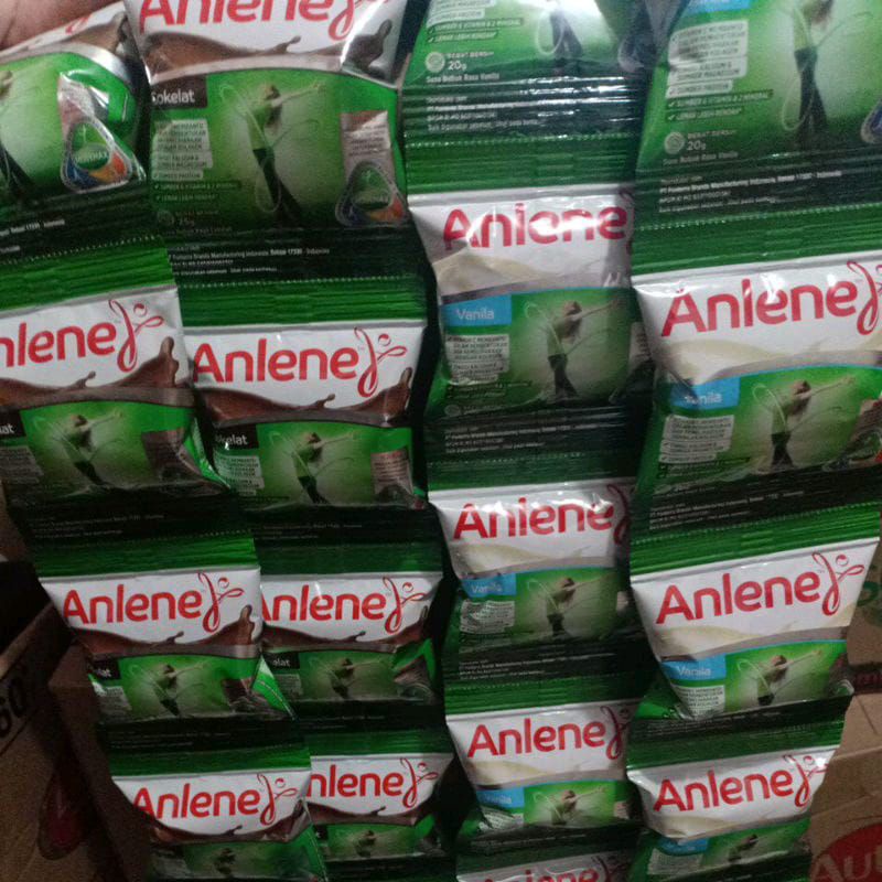 

susu anlene sachet 25gr renceng ( per isi 10)