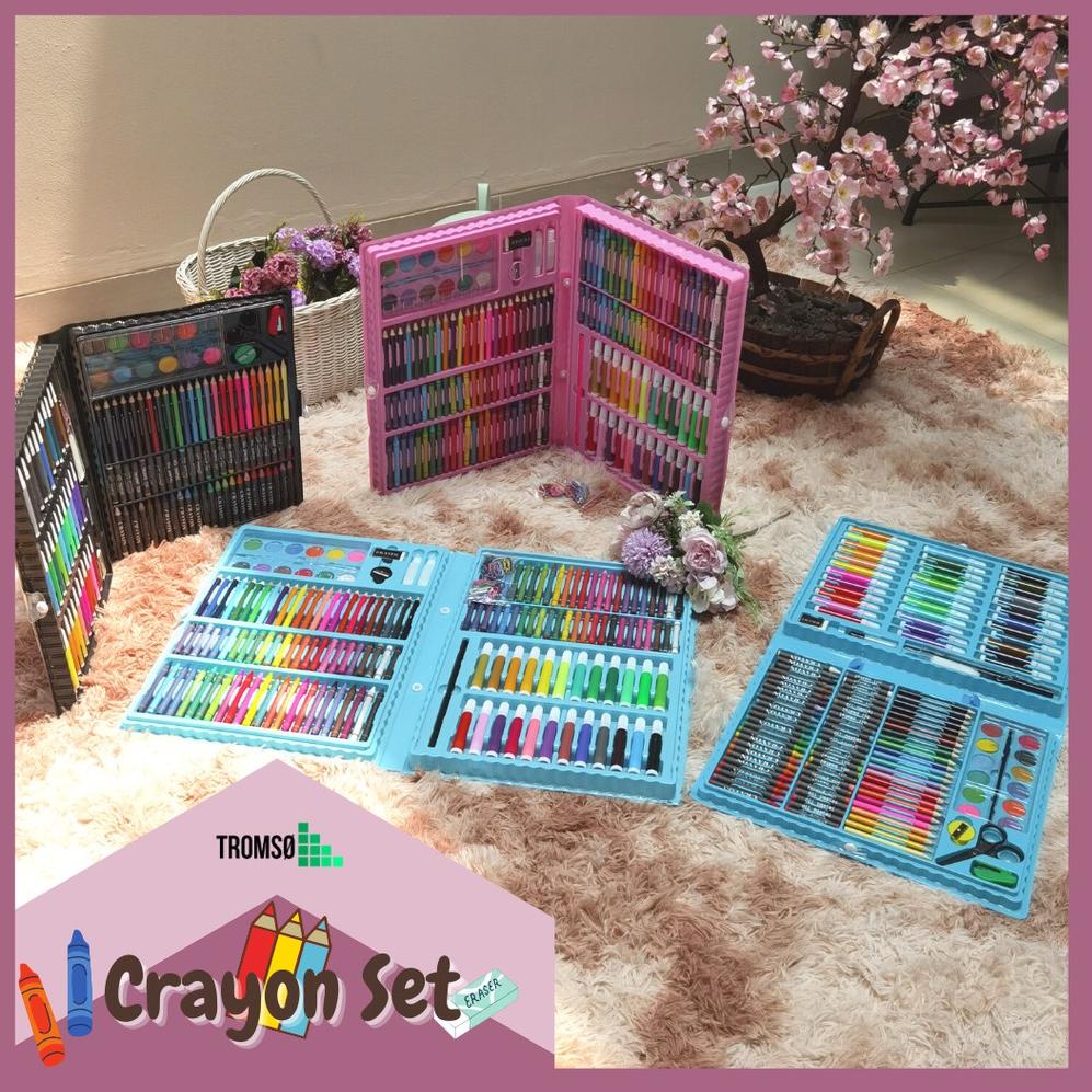 

Alat Gambar & Lukis / Crayon, Spidol, Pensil Warna, Cat Set (Pilihan: 150 in 1 / 208 in 1) Lengkap WBQRV6969