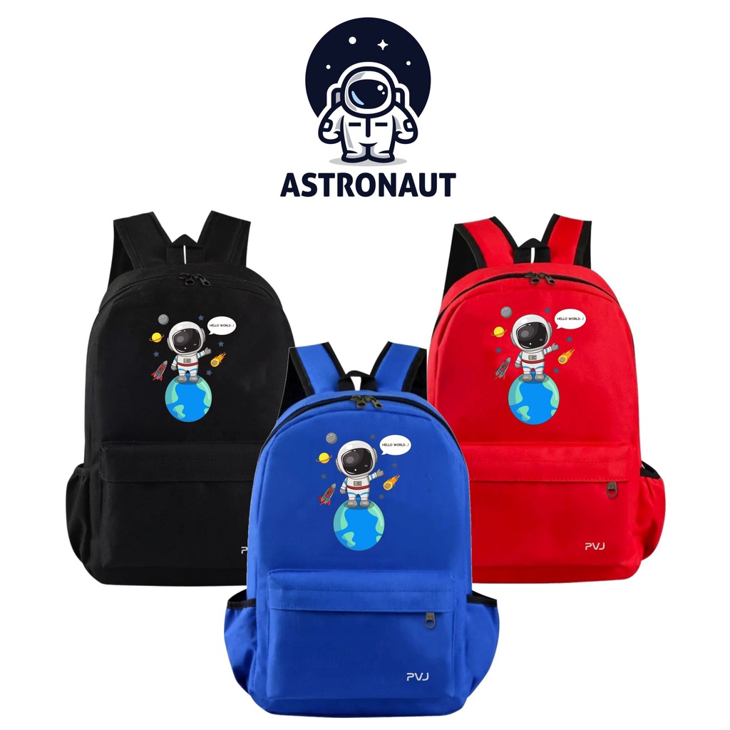 PVJ - Tas Sekolah Anak SD Astronot Space World Backpak Unisex