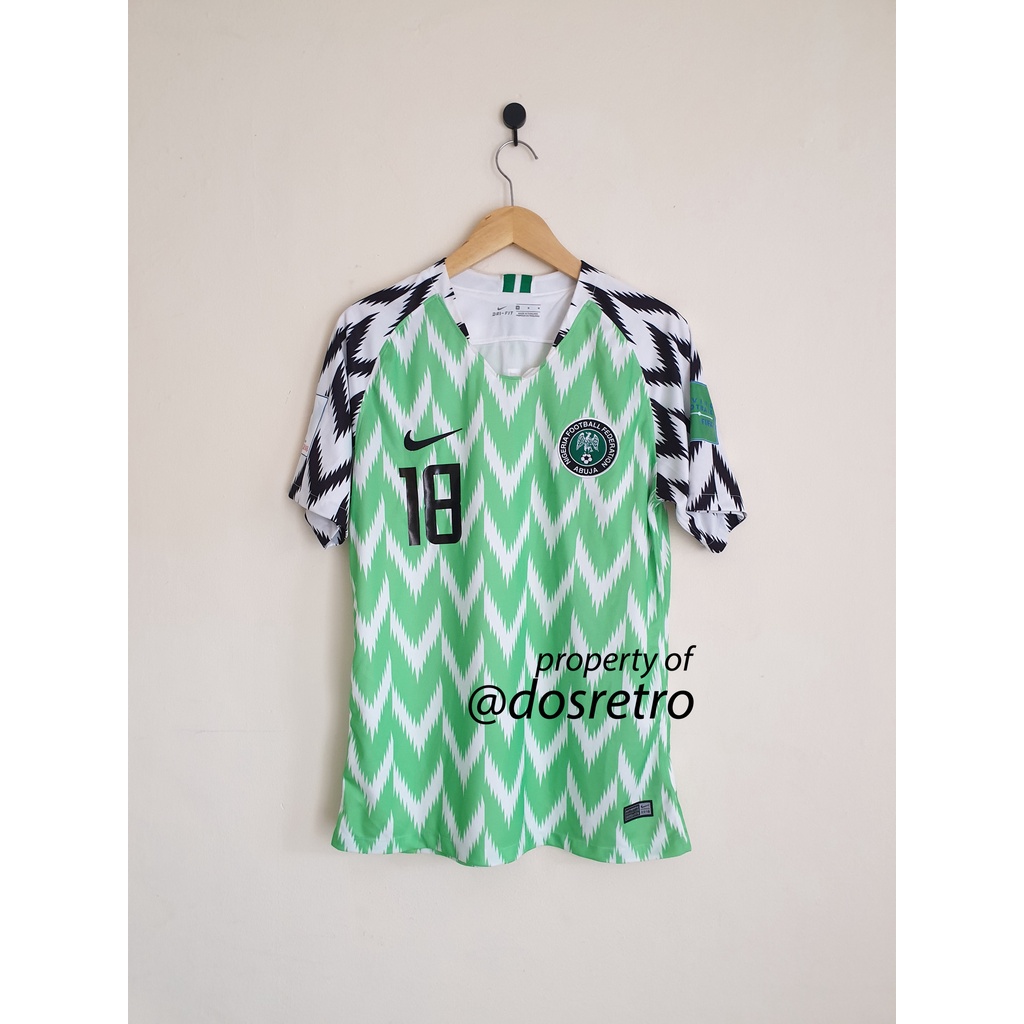 Jersey Nigeria Home Piala Dunia 2018 Second Used Iwobi