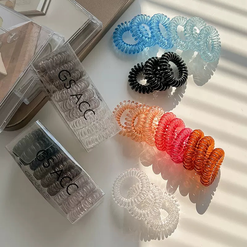 Kawat Telepon Hair Loop Wanita Tebal Tinggi Elastis Tali Rambut Ekor Kuda Tali Rambut Diikat Hair Band