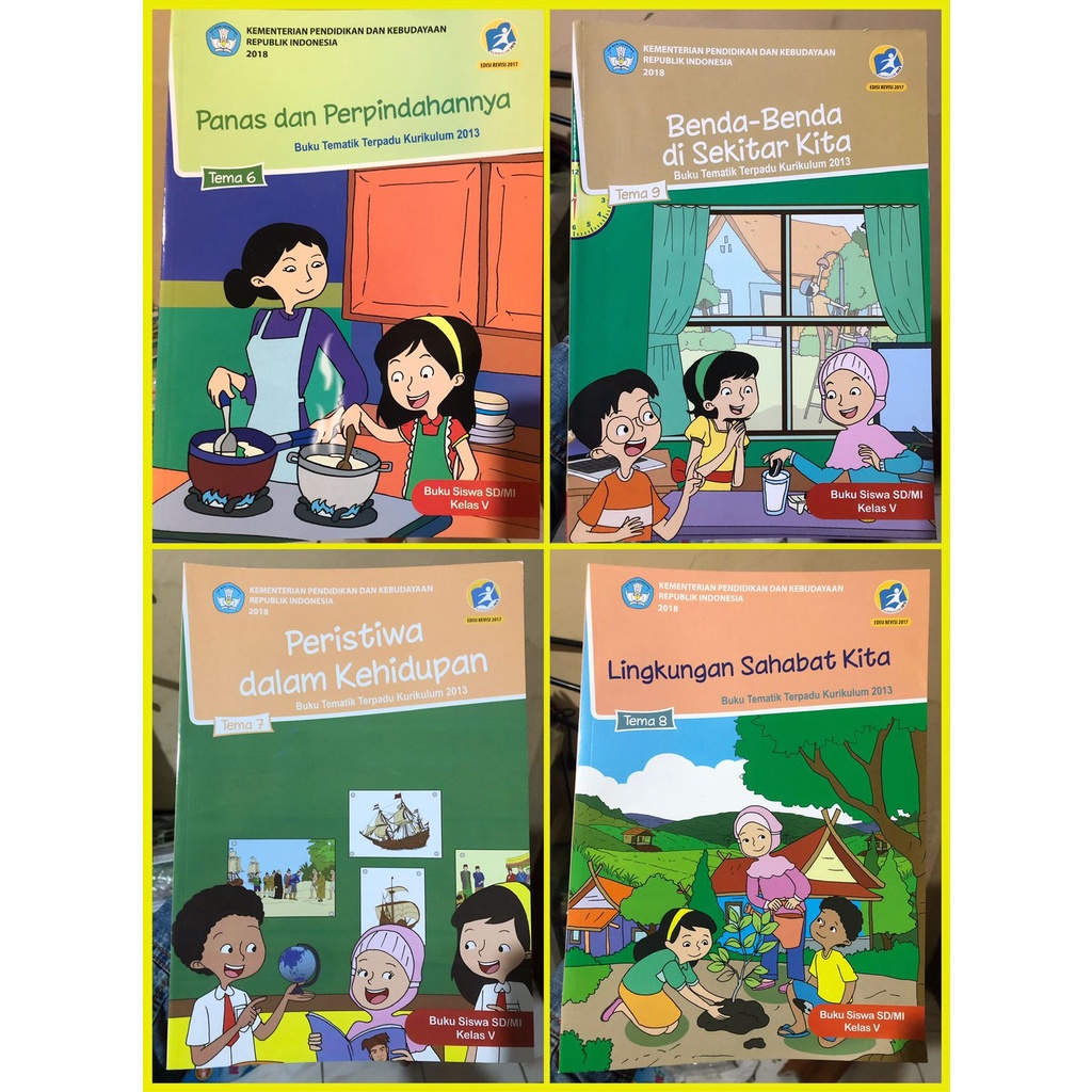 

Buku Tematik Kemendikbud Siswa SD K-13| Kelas 5 SD/Mi Semester-2 Revisi Terbaru Cetakan 2022
