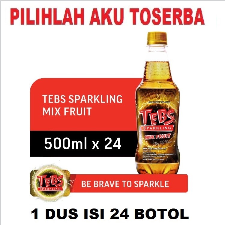 TEBS Sparkling Soda PET 500 ml - ( HARGA 1 DUS ISI 24 )