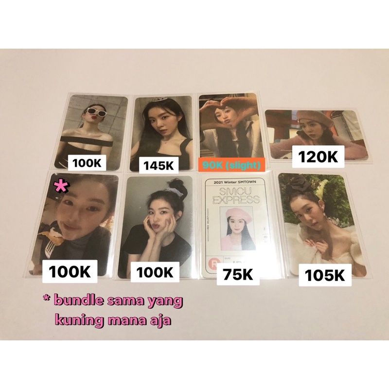 [LIHAT DESKRIPSI] PC RED VELVET IRENE SEULGI WENDY JOY & YERI BLOOM FINALE SCRAPBOOK