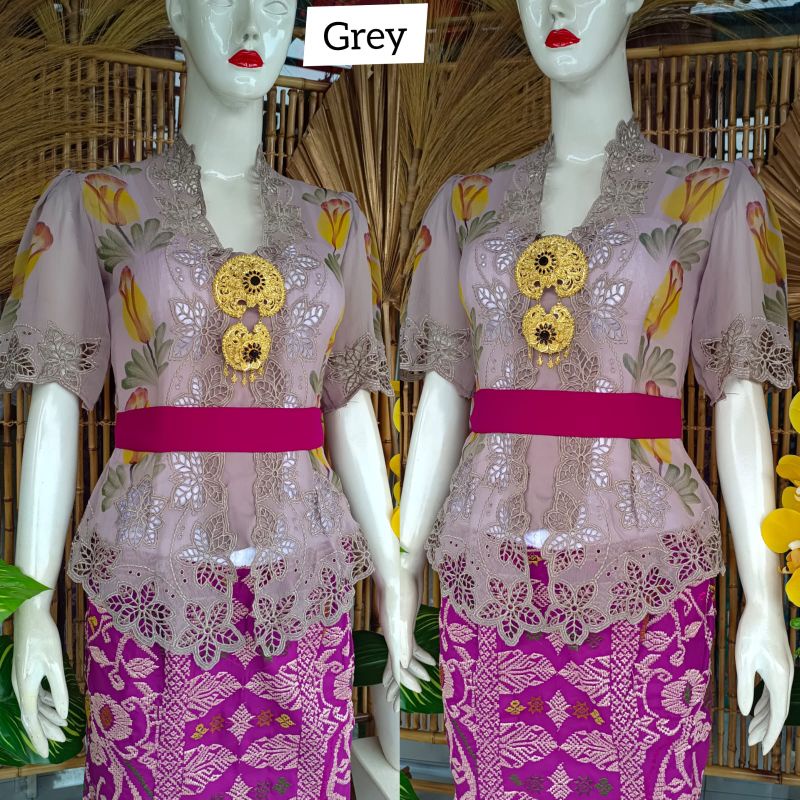 Kebaya jadi bordir lukis premium || kebaya lukis || kebaya bordir bali || kebaya kondangan