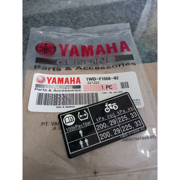 Emblem Sticker Stiker Logo Setelan Ban Tekanan Angin Ban Yamaha R15 R 15 R25 R 25 Rxking Rx King Fiz