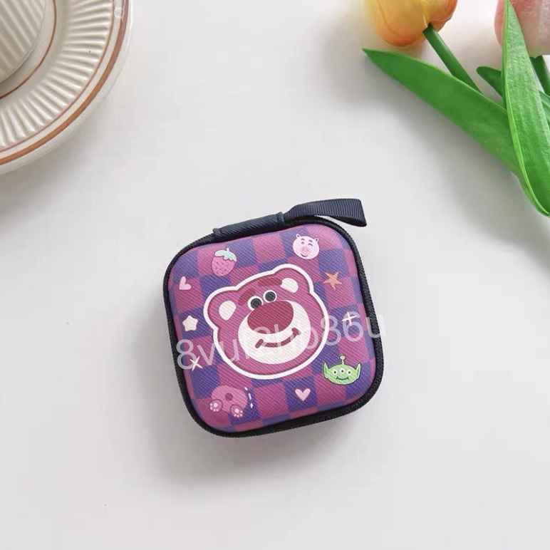 【Strawberry Bear】Disney Headphone Universal Headphone Box 8.5*8.5cm