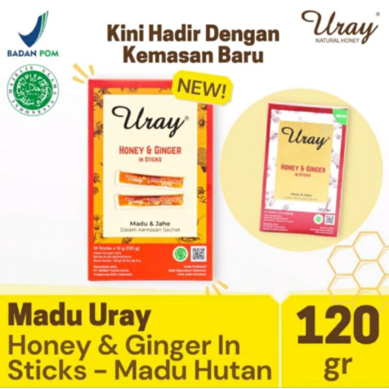 

MADU URAY HONEY & GINGER STICK SACHET - MADU HUTAN MENTAH