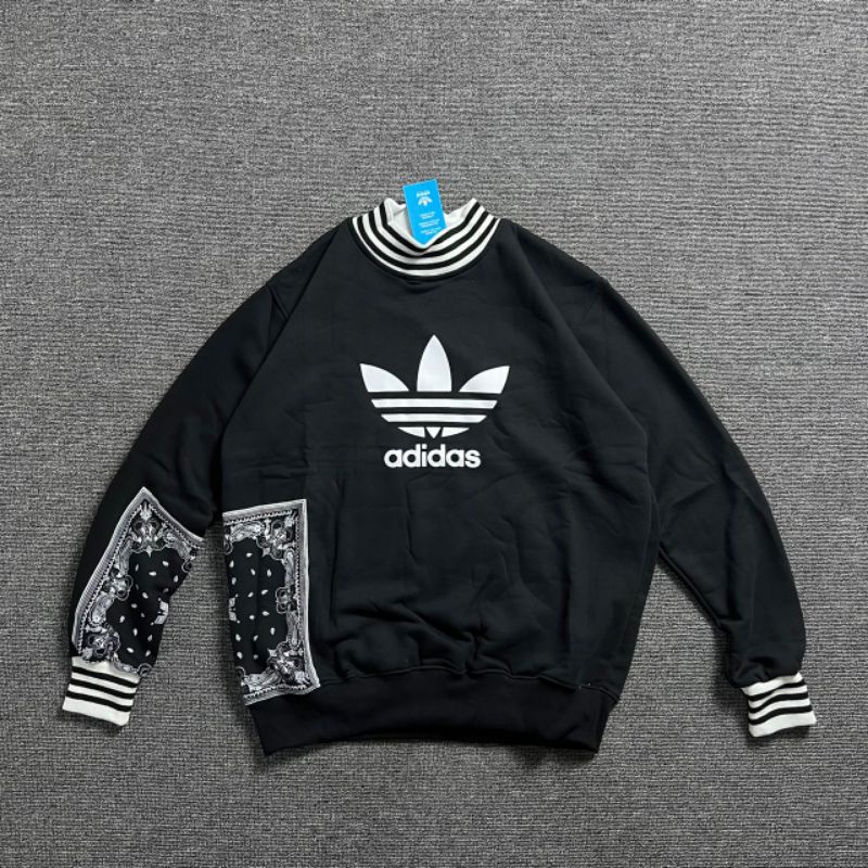 Sweater Crewneck Adidas Paisley Black Bandana