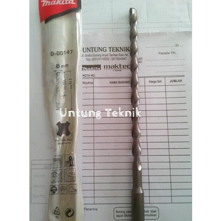 Mata Bor beton SDS plus Makita 8mm x 210mm untungt33 Kualitas Baik