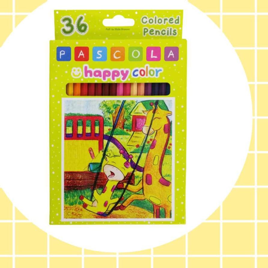 

~ Standard Pascola Happy Color Pencil 36 / Set ( Pensil Warna / Pewarna / Coloring ) Limited !