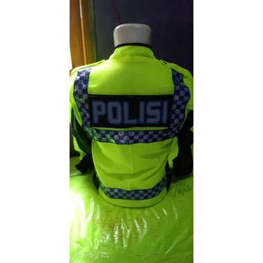PROMO JAKET JARING KOMBINASI HITAM POLISI/SECURITY/SATPAM