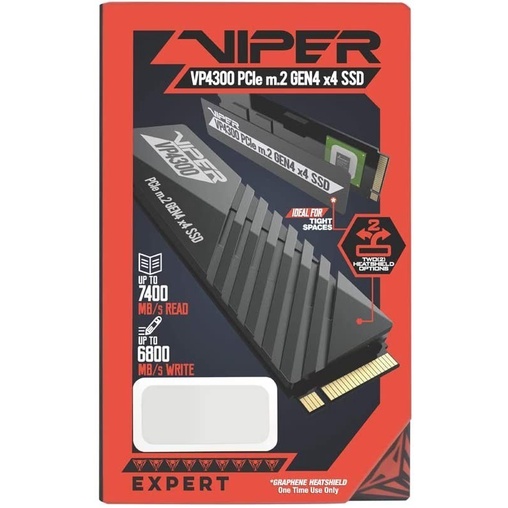 Patriot Viper VP4300 1TB M.2 2280 PCIe Gen4 x 4 - SSD