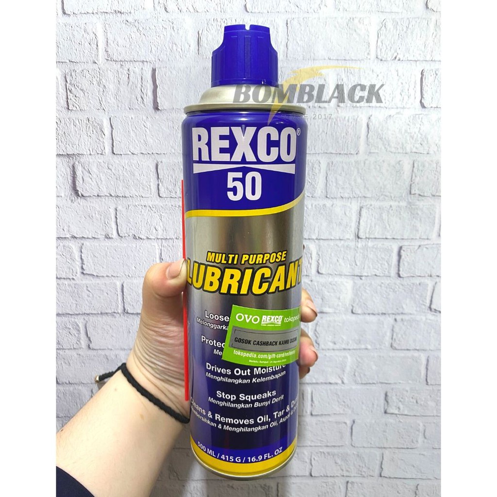 REXCO 50 500 ml Lubricant Pelumas Pelindung Karat Mesin Mobil Motor