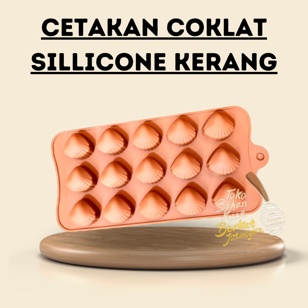 CETAKAN SILICONE KERANG / CETAKAN COKLAT