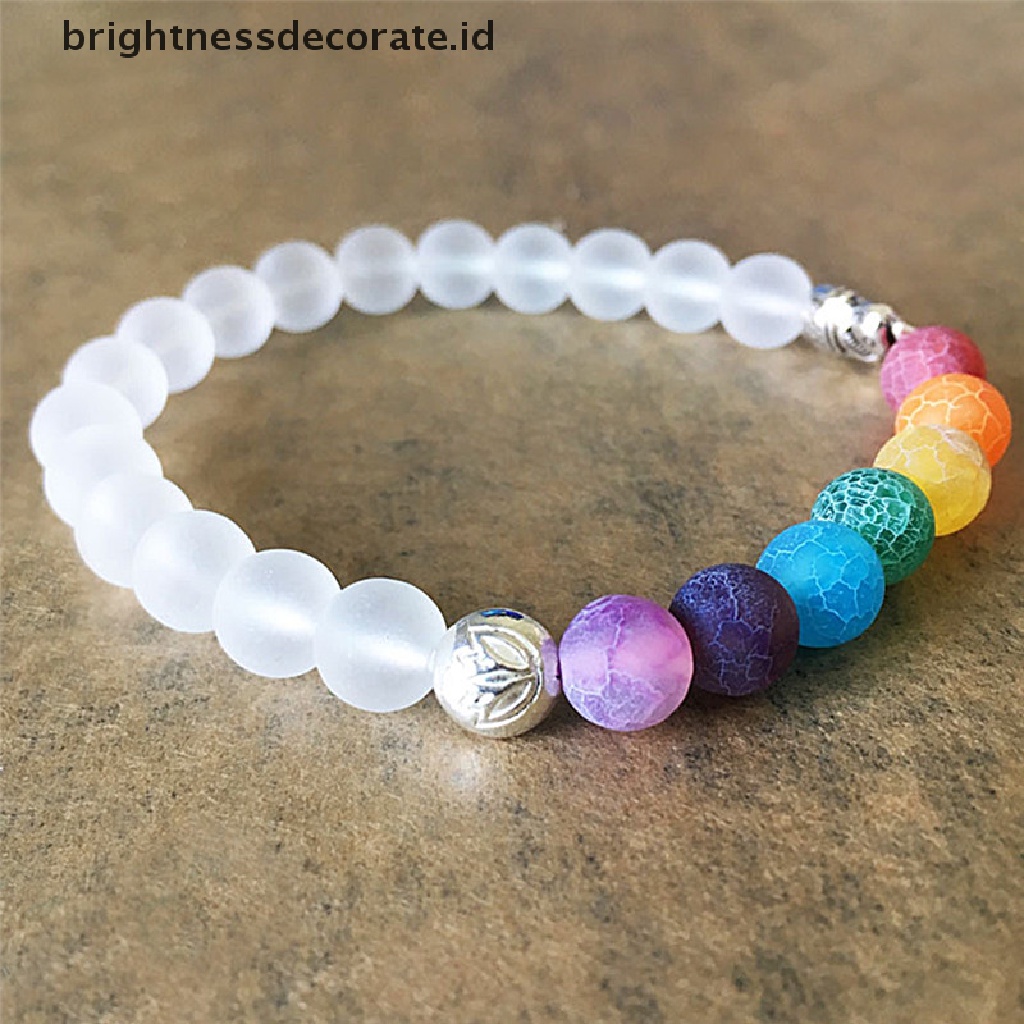 [Birth] Fashion 7cakar Gajah Pesona Manik-Manik Gelang Mala Beads Yoga Energi Gelang Perhiasan [ID]