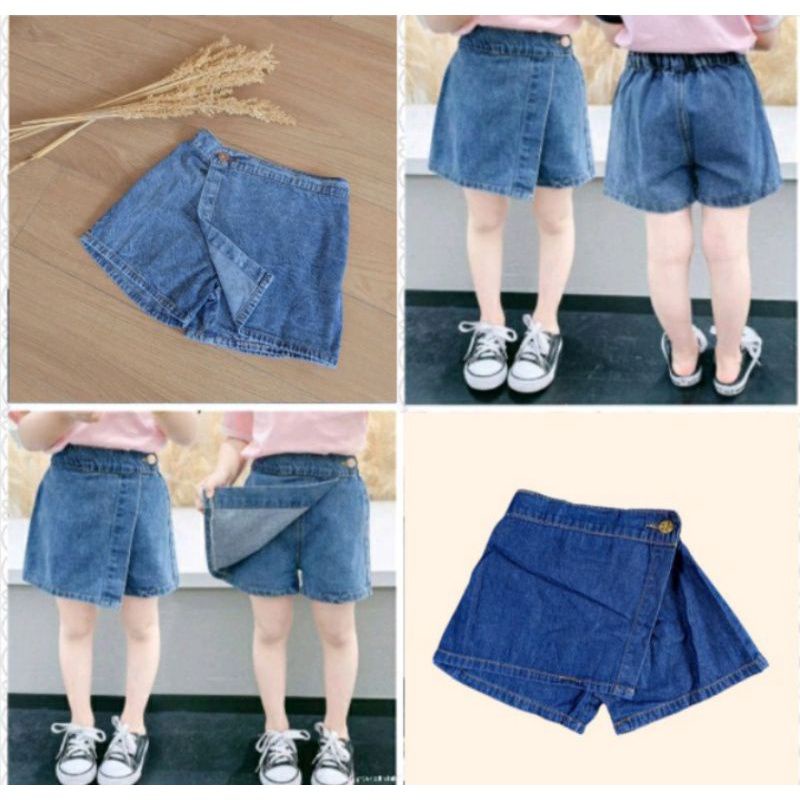 ROCELA ROK CELANA JEANS ANAK PEREMPUAN USIA 1 - 6 TAHUN ROK DENIM ANAK TERBARU