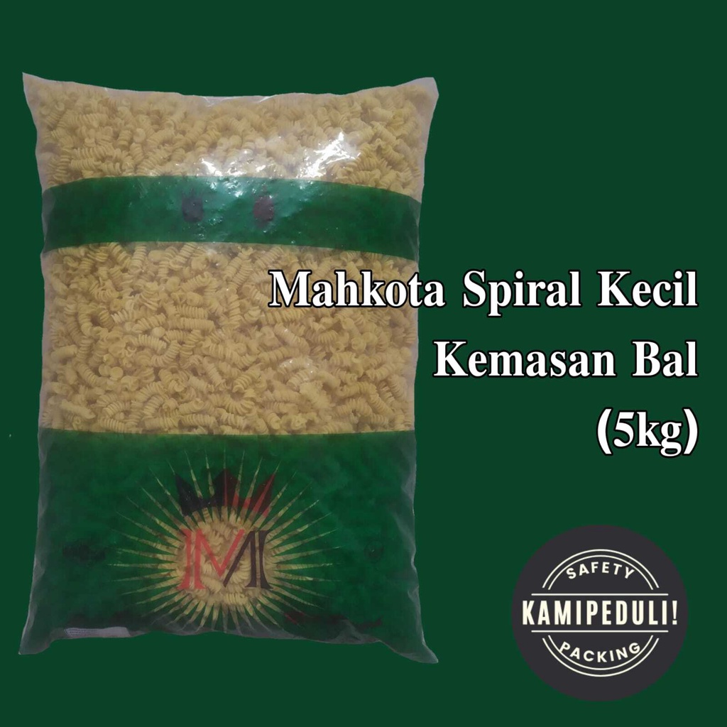 

MAKARONI SPIRAL KECIL MERK MAHKOTA KEMASAN BAL