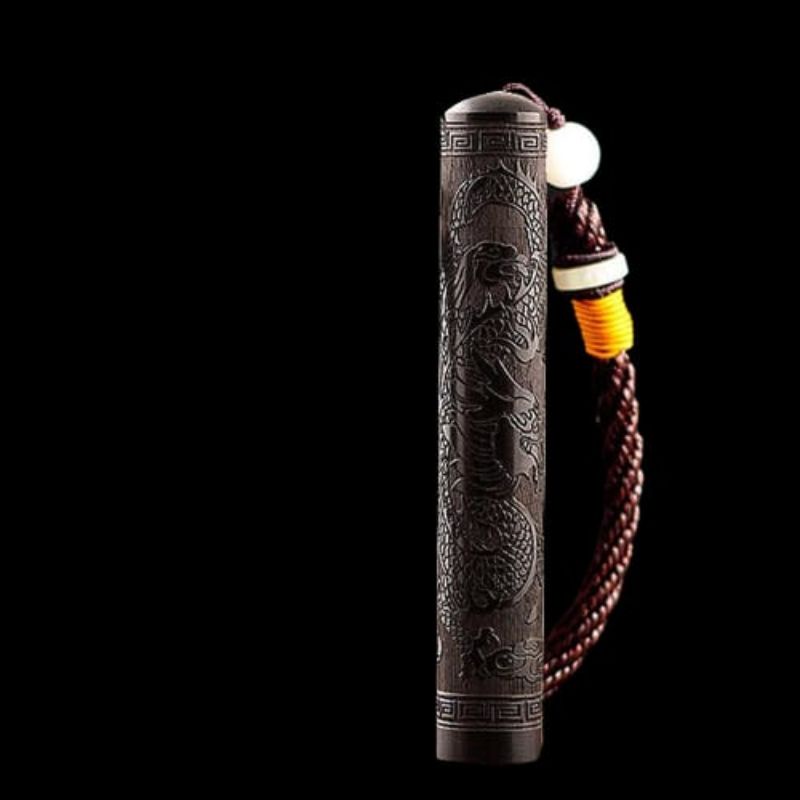 korek elektrik tiup unik motif ukiran kayu dragon