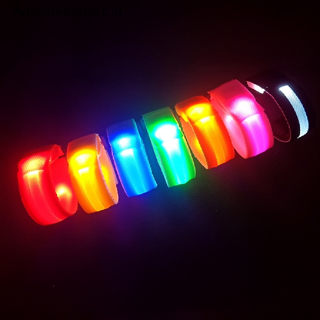 [AdornmentNo1] Lampu LED emitg Gelang Hiburan Alat Peraga Ceria Lari Malam Bercahaya Gelang Fluorescence Props Gelang Lari Malam Untuk Konser Festival Bagian Olahraga