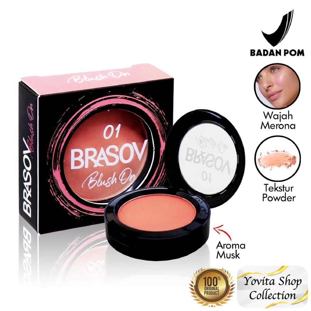 Blush On Brasov 4.5gr Original BPOM | Perona &amp; Pemerah Pipi