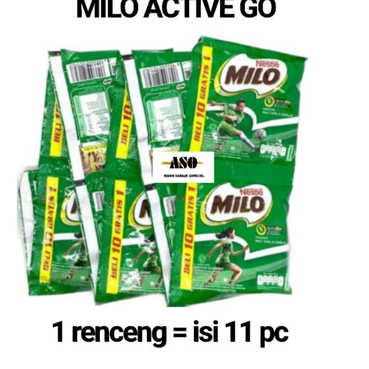 

❤[PROMO ⚡ALE!!!]❤ MILO Activ-Go Susu Bubuk Sachet 22 gr RENCENG ( ISI 11 pc )