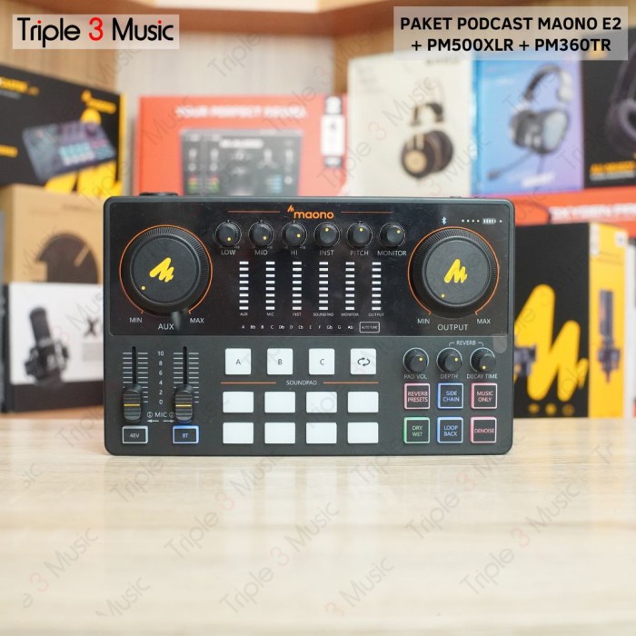 Paket Maono E2 Paket Podcast 2 orang With PM500 PM360tr