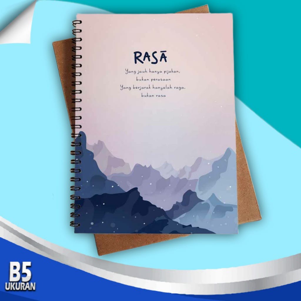 

B5 notebook spiral / buku journal / buku ring spiral besar / notebook spiral grid dotted line blank