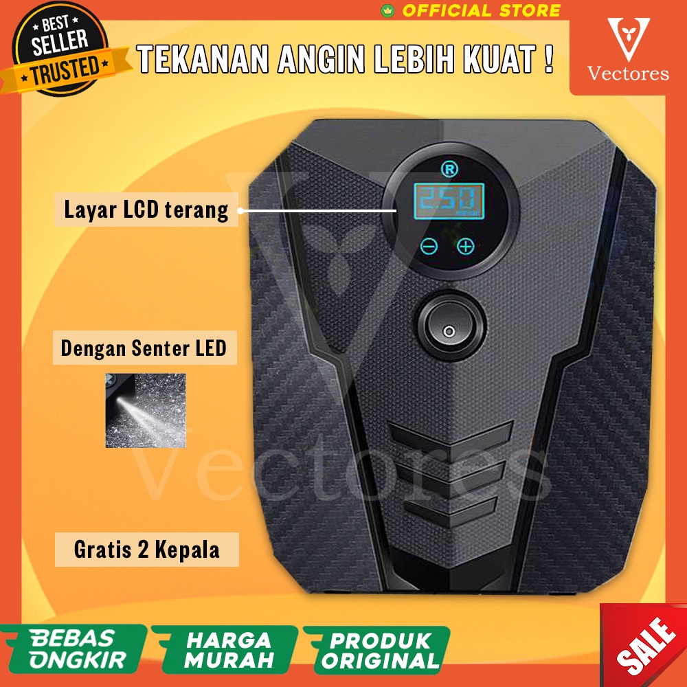 [ASLI] Pompa Angin Udara Ban Tyre Praktis Electric Elektrik Mobil Motor Air Pump Inflator Fast Kompresor Inflator Original